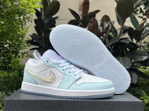 Authentic Air Jordan 1 Low White/Blue
