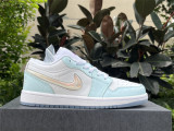 Authentic Air Jordan 1 Low White/Blue
