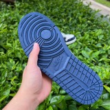 Authentic LV x Air Jordan 1 Low Blue White