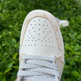 Authentic LV x Air Jordan 1 Low White/Brown