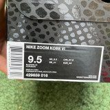Authentic Nike Zoom Kobe 6 Protro Black/Blue