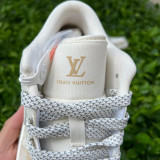 Authentic LV x Air Jordan 1 Low White/Brown