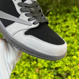 Authentic Travis Scott x Air Jordan 1 Low Golf TS Grey/Black