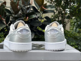 Authentic Air Jordan 1 Low OG “Metallic Silver”