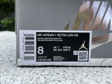 Authentic Air Jordan 1 Low OG “Metallic Silver”