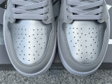 Authentic Air Jordan 1 Low OG “Metallic Silver”