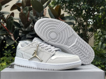 Authentic Air Jordan 1 Low OG “Metallic Silver”