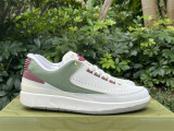 Authentic Air Jordan 2 Low “Chinese New Year”  White/Green/Red