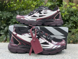 Authentic OFF-WHITE Be Right Back Black/White/Wine red