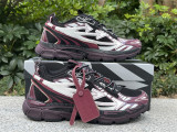 Authentic OFF-WHITE Be Right Back Black/White/Wine red