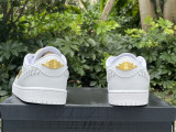 Authentic Air Jordan 1 Low “ Method of Make” White/Gold