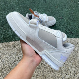 Authentic LV Skate Sneaker Rice White