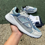 Authentic Dior B30 Shoes Blue/White/Grey