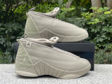 Authentic Billie Eilish x Air Jordan 15 Stone/Ironstone