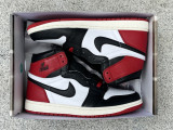 Authentic Air Jordan 1 High OG  Black Toe Reimagined”