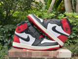 Authentic Air Jordan 1 High OG  Black Toe Reimagined”