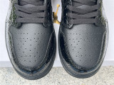 Authentic Air Jordan 1 LOW “Black Croc”