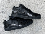 Authentic Air Jordan 1 LOW “Black Croc”