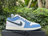 Authentic Air Jordan 1 LOW “Navy Blue”