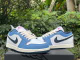 Authentic Air Jordan 1 LOW “Navy Blue”