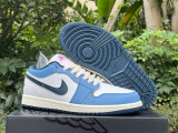 Authentic Air Jordan 1 LOW “Navy Blue”