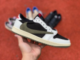 Authentic Travis Scott x Air Jordan 1 Low WMNS Olive