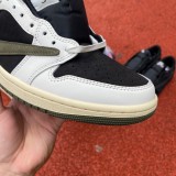 Authentic Travis Scott x Air Jordan 1 Low WMNS Olive