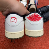 Authentic Travis Scott x Air Jordan 1 Low WMNS Olive