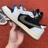 Authentic Travis Scott x Air Jordan 1 Low WMNS Olive