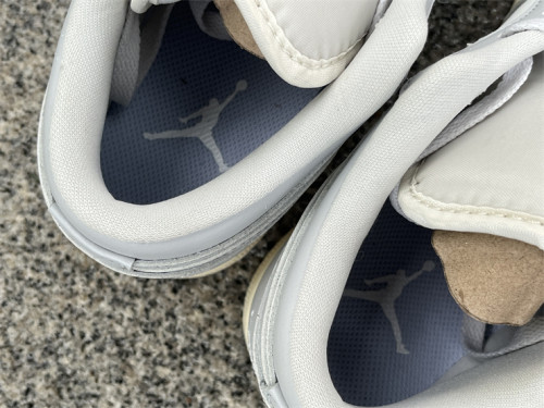 Authentic Air Jordan 1 LOW Grey/White