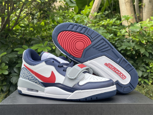 Authentic Jordan Legacy 312 Low White/Blue/Red