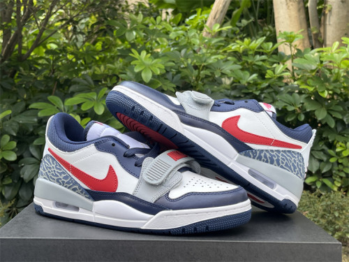 Authentic Jordan Legacy 312 Low White/Blue/Red