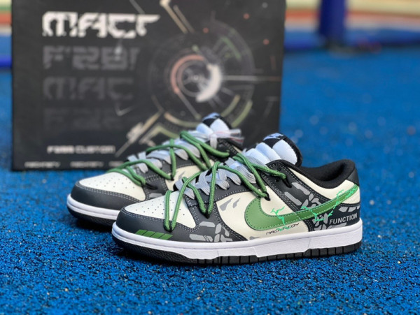 Authentic Nike Dunk Low Grey/Meter/Green