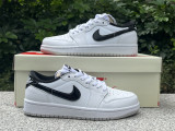 Authentic Air Jordan 1 Low Black/White