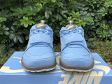 Authentic Travis Scott x Nike Zoom Field Jaxx Blue/White/Brown
