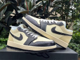 Authentic Air Jordan 1 Low SE “COCONUT MILK/BLACK”