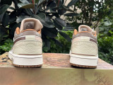 Authentic Air Jordan 1 Low Hemp/LT British Tan-Sail