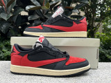 Authentic Travis Scott x Air Jordan 1 Low OG Black/Red