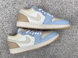 Authentic Air Jordan 1 LOW SE White/Brown