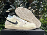 Authentic Air Jordan 1 Low  Sanddrift” Rice Brown
