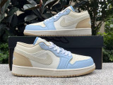 Authentic Air Jordan 1 LOW SE White/Brown