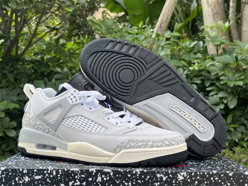 Authentic Nike Air Jordan Spizike Low White/Grey
