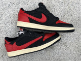Authentic Travis Scott x Air Jordan 1 Low OG Black/Red