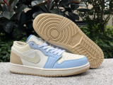 Authentic Air Jordan 1 LOW SE White/Brown