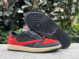 Authentic Travis Scott x Air Jordan 1 Low OG Black/Red