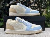 Authentic Air Jordan 1 LOW SE White/Brown
