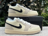 Authentic Air Jordan 1 Low  Sanddrift” Rice Brown