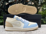 Authentic Air Jordan 1 LOW SE White/Brown