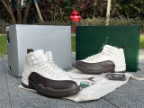 Authentic SoleFly x Air Jordan 12 White/Brown