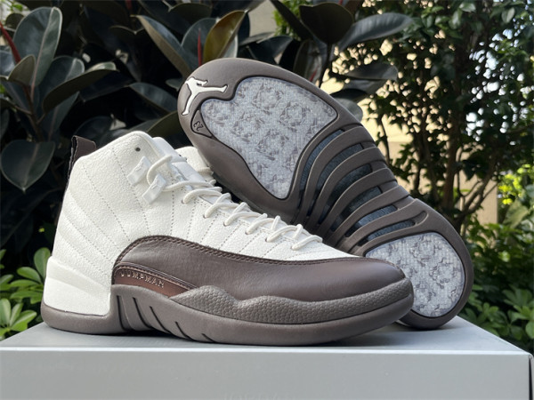 Authentic SoleFly x Air Jordan 12 White/Brown
